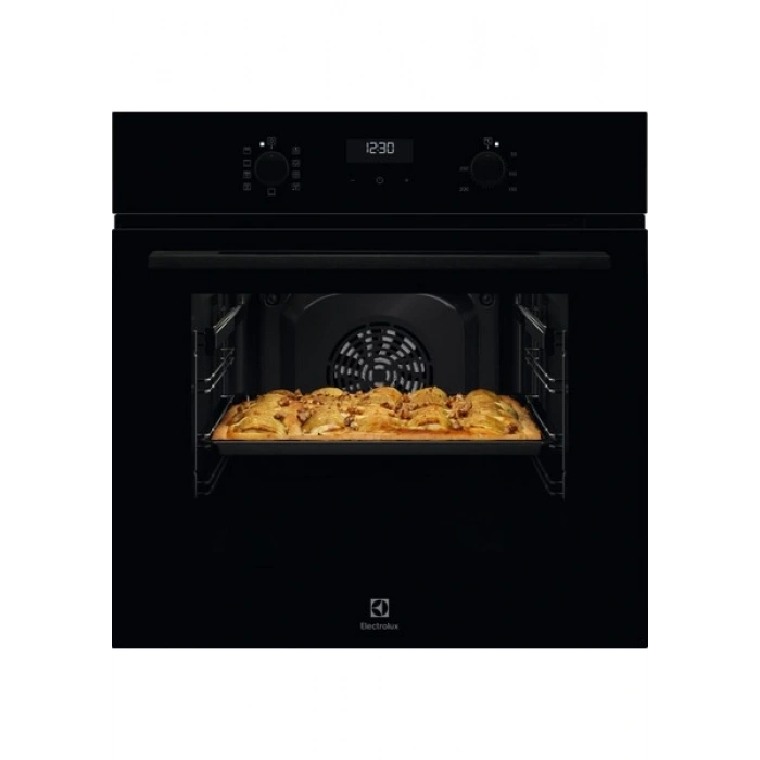 Electrolux EOD5H70BZ 500 Serisi Surroundcook Steambake Buhar Ilaveli Aquaclean Temizlemeli 65 Lt Siyah Cam Ankastre Fırın