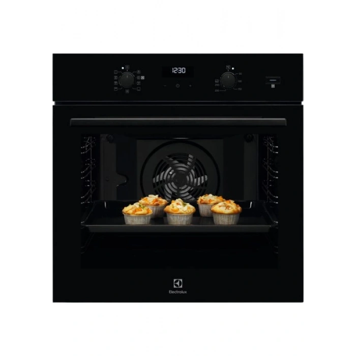 Electrolux EOD5H70Z 500 Serisi Surroundcook Steambake Buhar Ilaveli Aquaclean Temizlemeli 72 Lt Siyah Cam Ankastre Fırın