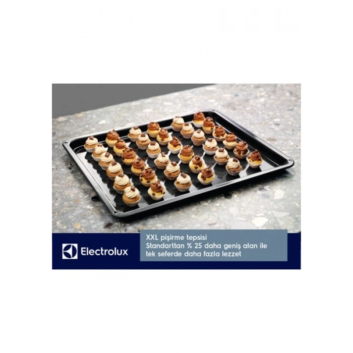 Electrolux EOD6F77WV 600 Serisi Steambake Buhar Ilaveli Katalitik ve Aquaclean Temizlemeli 72 Lt A+ Wi-Fi Beyaz Cam Ankastre Fırın