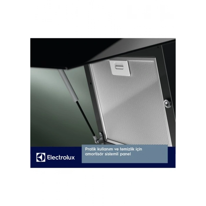 Electrolux LFV216K 300 Serisi Extractiontech 60 cm Duvar Tipi Siyah Cam Davlumbaz