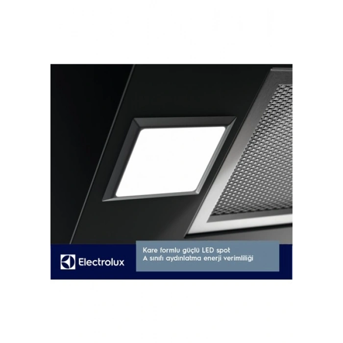 Electrolux LFV216K 300 Serisi Extractiontech 60 cm Duvar Tipi Siyah Cam Davlumbaz