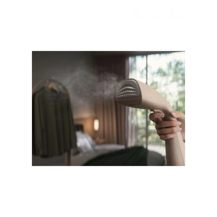Electrolux Refine Kolay Taşınabilir Seyahat Tipi Buharlı Dikey El Ütüsü, Kırışık Giderici, Bej