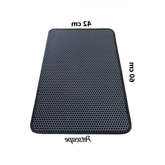 Elekli Kedi Tuvalet Önü Paspası, 60x42 cm, Sert Plastik