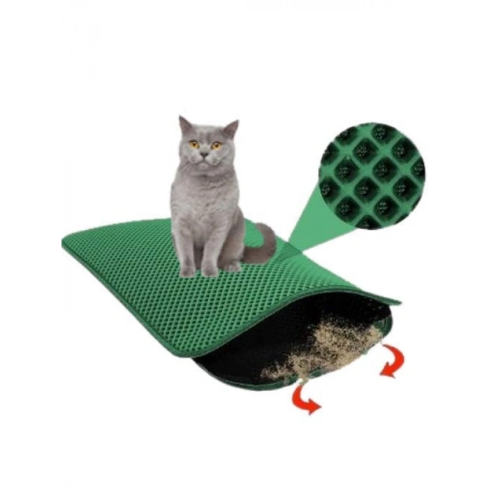 Elekli Kedi Tuvaleti Paspası - 60 x 40 cm