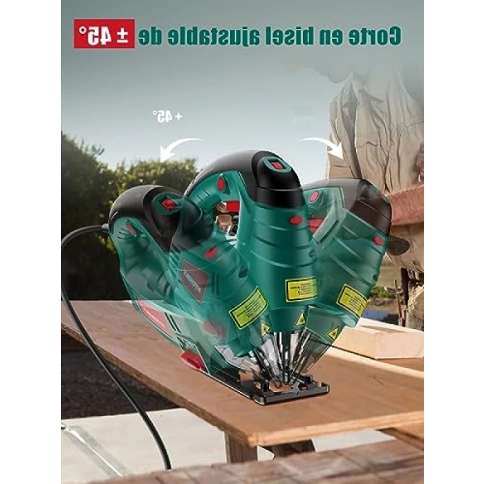 Elektrikli Dekupaj Testere, 750 W, 800-3000 SPM