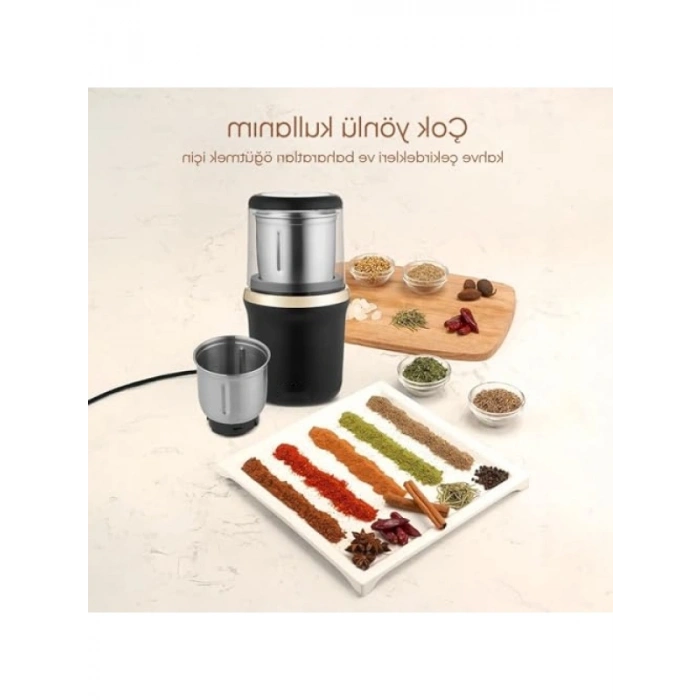 Elektrikli Kahve ve Baharat Öğütücü, 100 Gram Kapasiteli