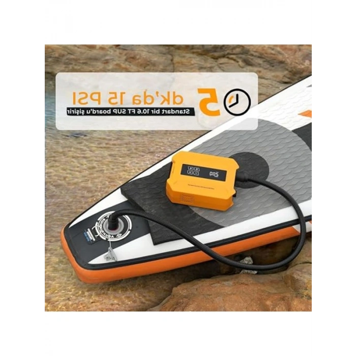 Elektrikli SUP Pompası, 20 PSI Basınçta Şarjlı Kullanım