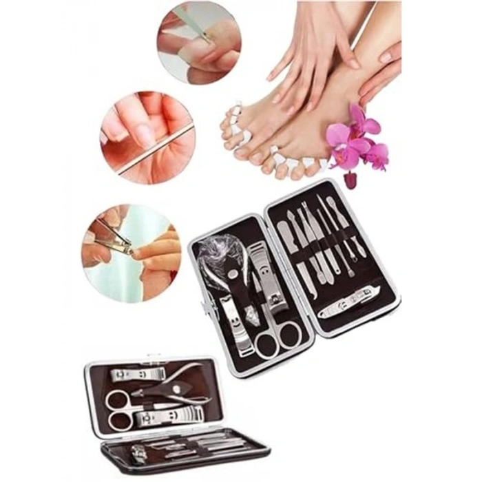 Elektrikli Tırnak Törpü Seti, 12 Parça Manikür Seti ile
