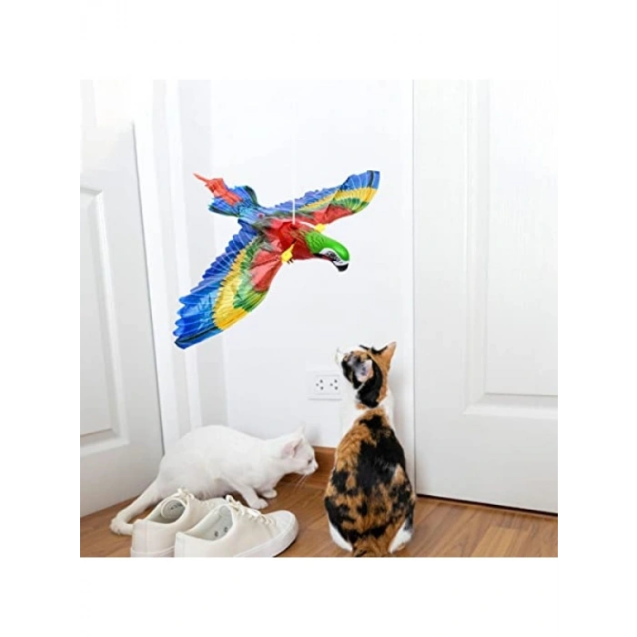 Elektrikli Uçan Papağan Kedi Oyuncağı, Hareketli İnteraktif Oyun