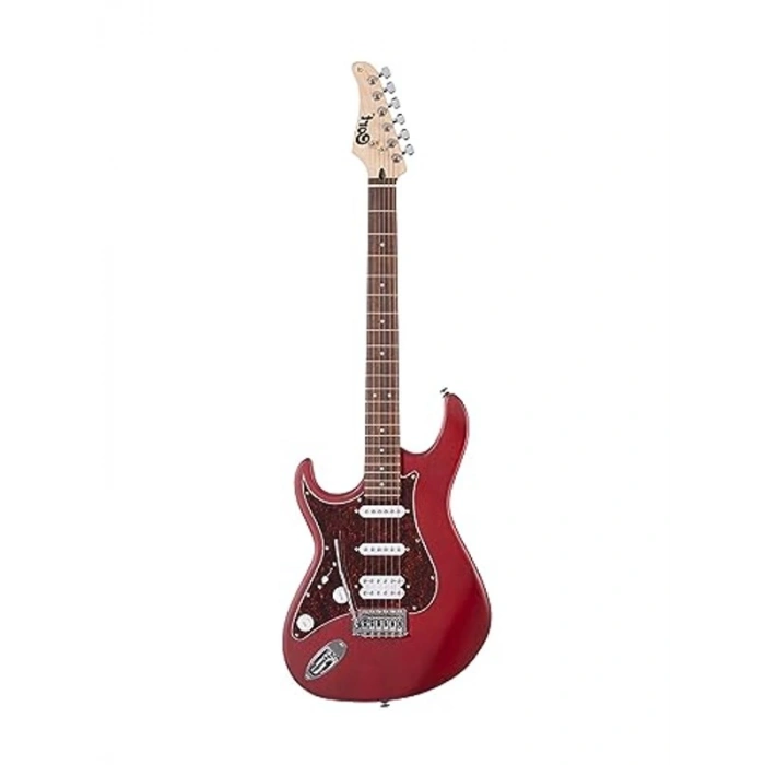 Elektro gitar, modern tasarım ve müzik performansı, açık gövde