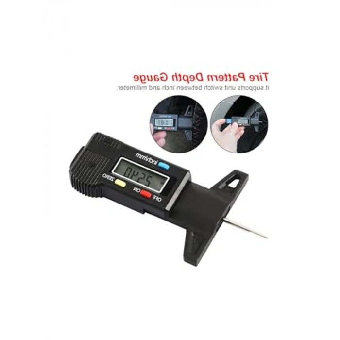 Elektronik Lastik Diş Derinlik Ölçer, Hassas ve Kullanımı Kolay
