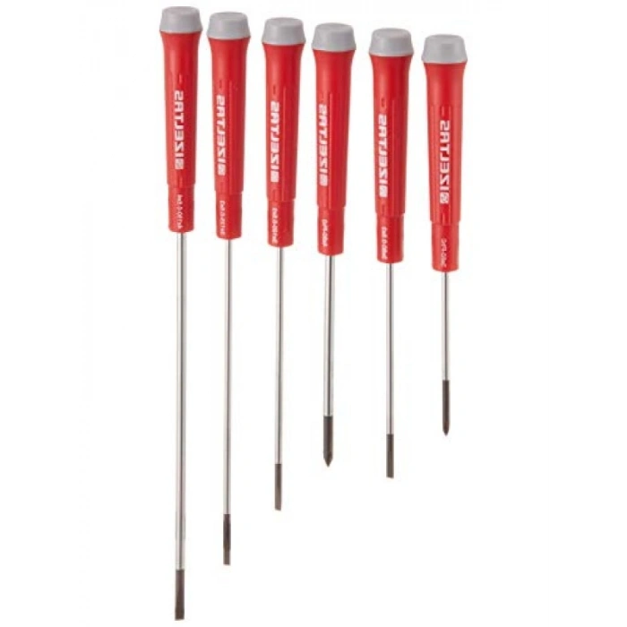Elektronikçi Tip Klemens Tornavida Seti, 6lı, Krom Vanadyum Çelik
