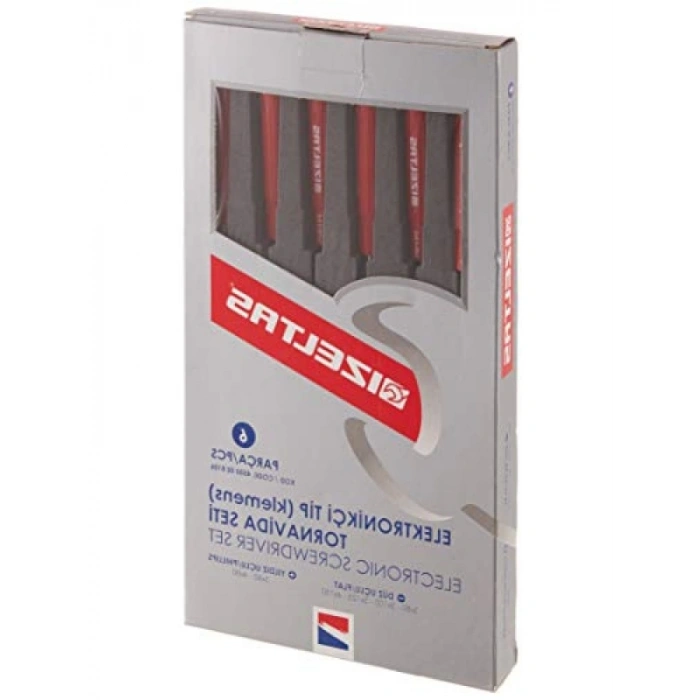 Elektronikçi Tip Klemens Tornavida Seti, 6lı, Krom Vanadyum Çelik