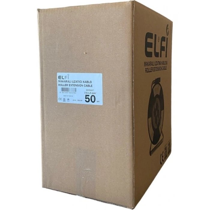 Elfi 3g 1,5 Mm² 3500W Profesyonel Makaralı Uzatma Kablosu ( %100 Bakır )