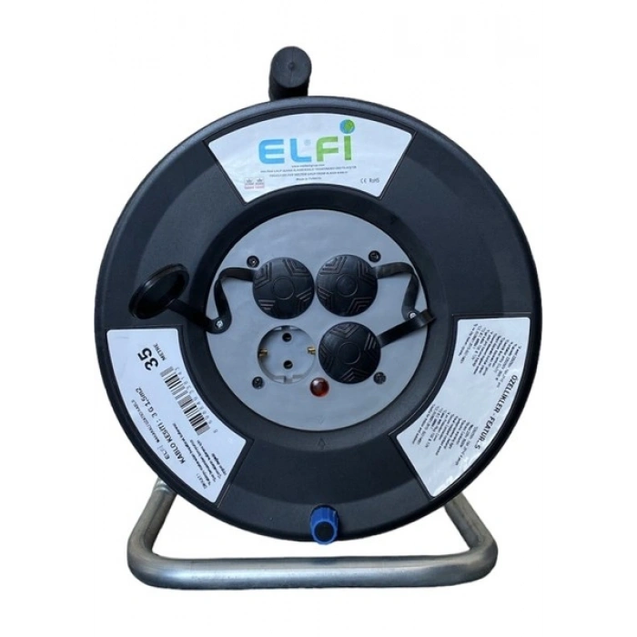 Elfi 3g 1,5 Mm² 3500W Profesyonel Makaralı Uzatma Kablosu ( %100 Bakır )