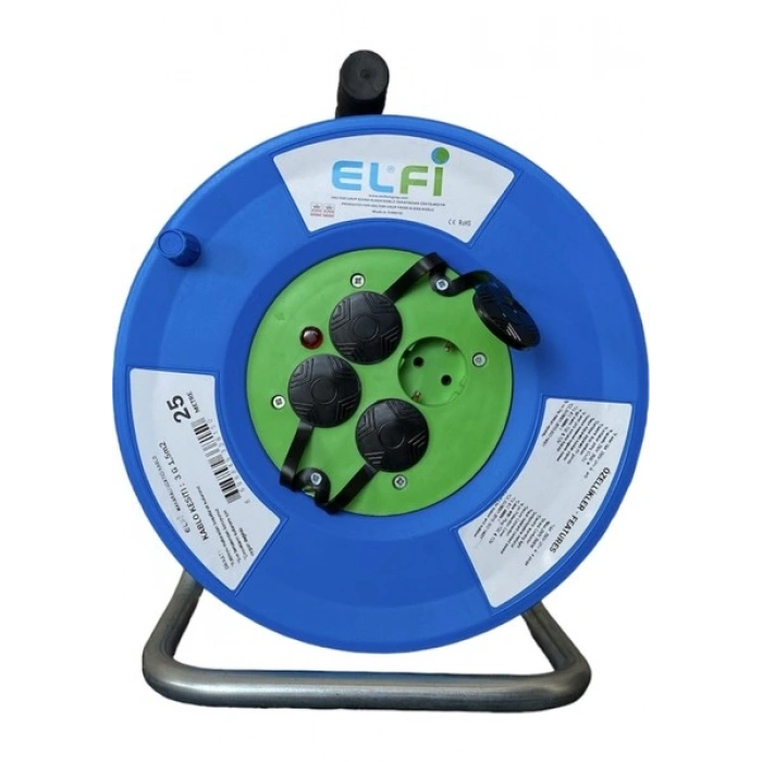 Elfi 3g 1,5 Mm² 3500W Profesyonel Makaralı Uzatma Kablosu ( %100 Bakır )