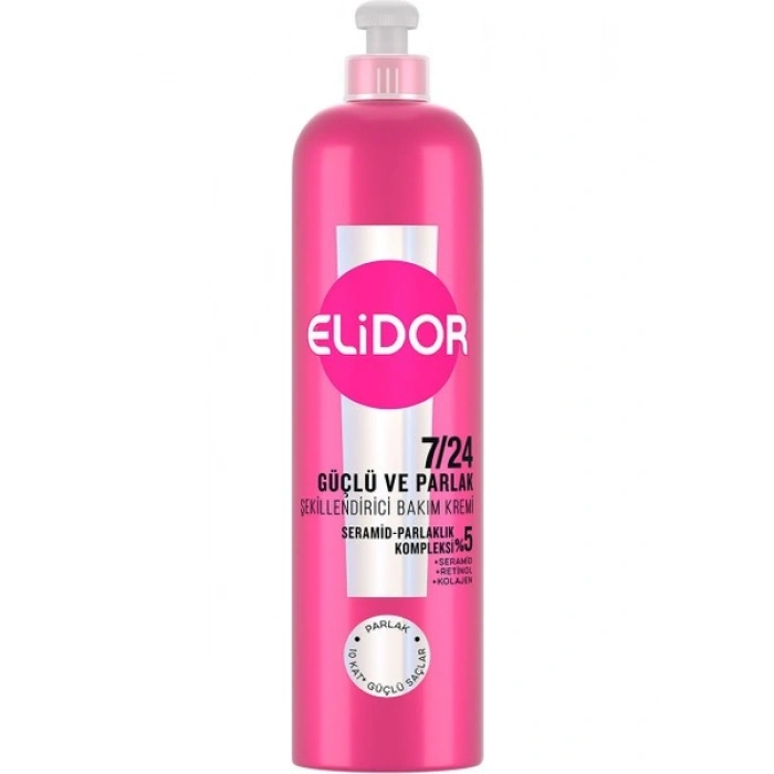 Elidor 7/24 Şekillendirici Saç Bakım Kremi Güçlü ve Parlak 240 ml
