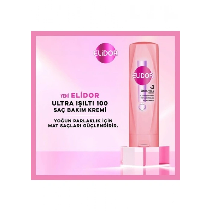Elidor Saç Bakım Kremi Ultra Işıltı Yoğun Parlaklık 350 ml