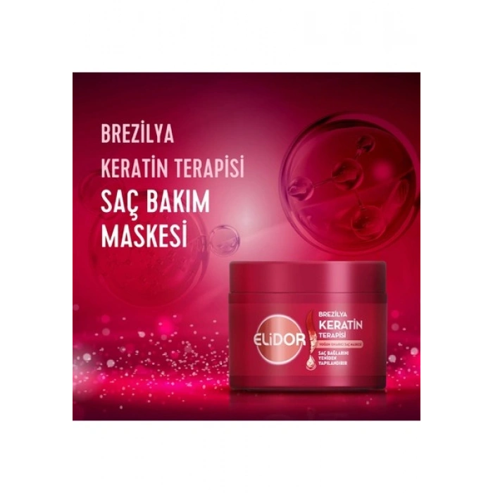 Elidor Saç Bakım Maskesi Yoğun Onarıcı Brezilya Keratin Terapisi 220 ml