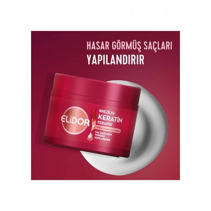 Elidor Saç Bakım Maskesi Yoğun Onarıcı Brezilya Keratin Terapisi 220 ml
