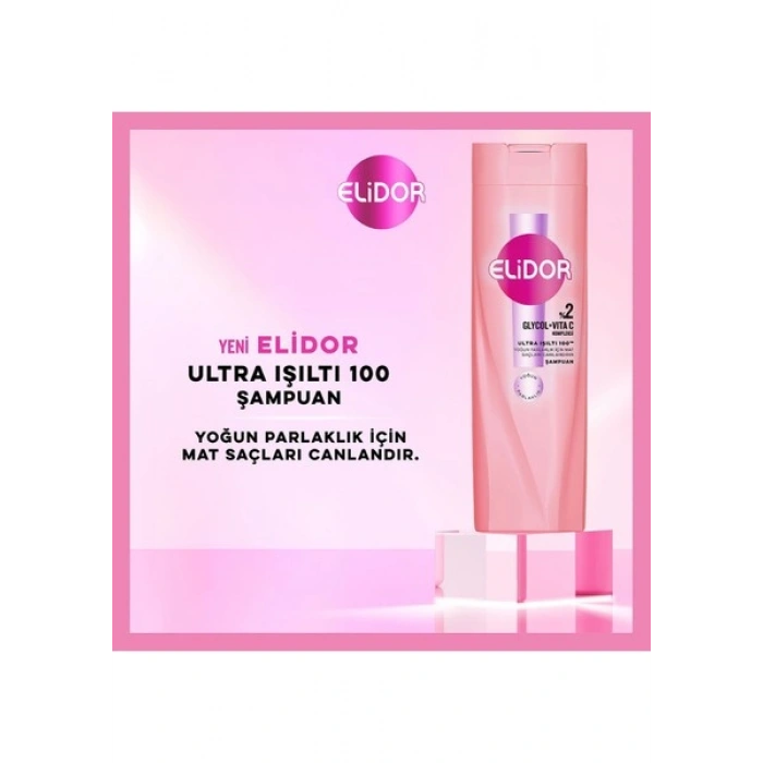 Elidor Saç Bakım Şampuanı Ultra Işıltı Yoğun Parlaklık 400 ml