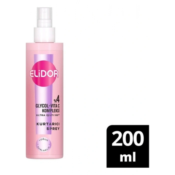 Elidor Saç Kurtarıcı Sprey Ultra Işıltı Yoğun Parlaklık 200 ml