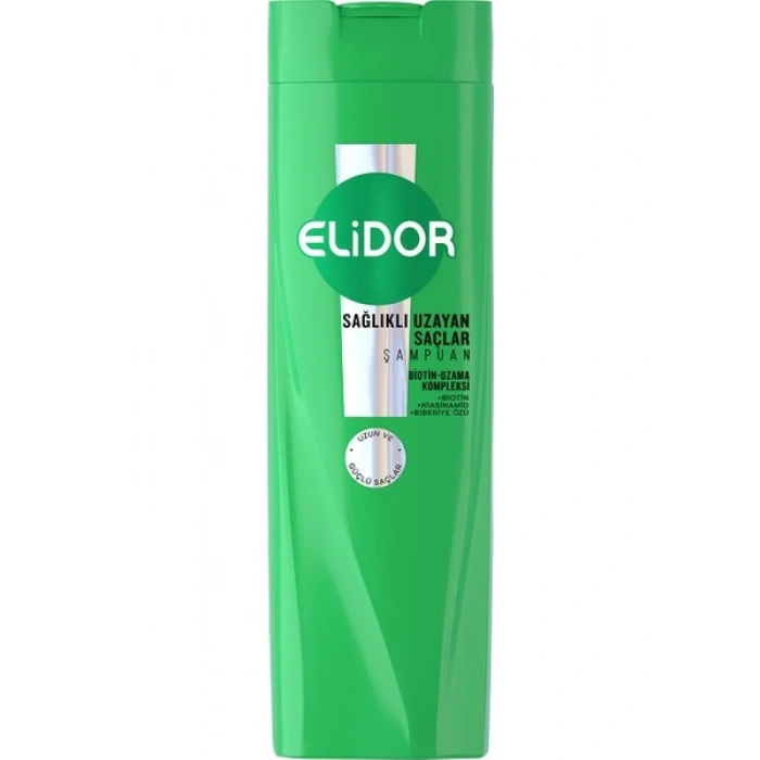 Elidor Superblend Saç Bakım Şampuanı Sağlıklı Uzayan Saçlar Biotin Argan Yağı Arjinin 400 ml
