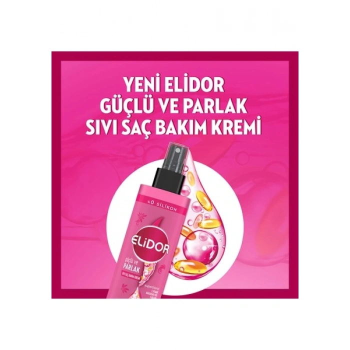 Elidor Superblend Sıvı Saç Bakım Kremi Güçlü Ve Parlak E Vitamini Makademya Yağı Kolajen 200 ml