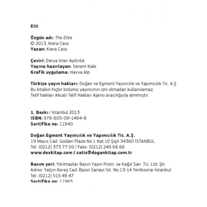 Elit - Kiera Cass