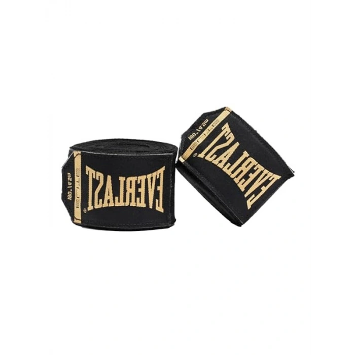 Elite Boxing Hand Wraps 180 Black/Gold