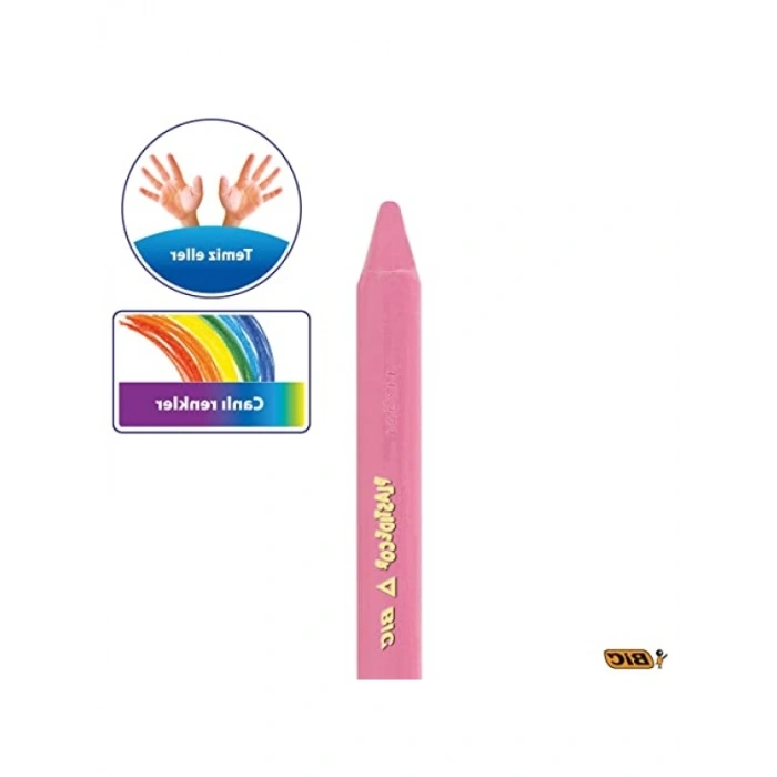 Elleri Kirletmeyen Üçgen Pastel Boya, 12li Kutu