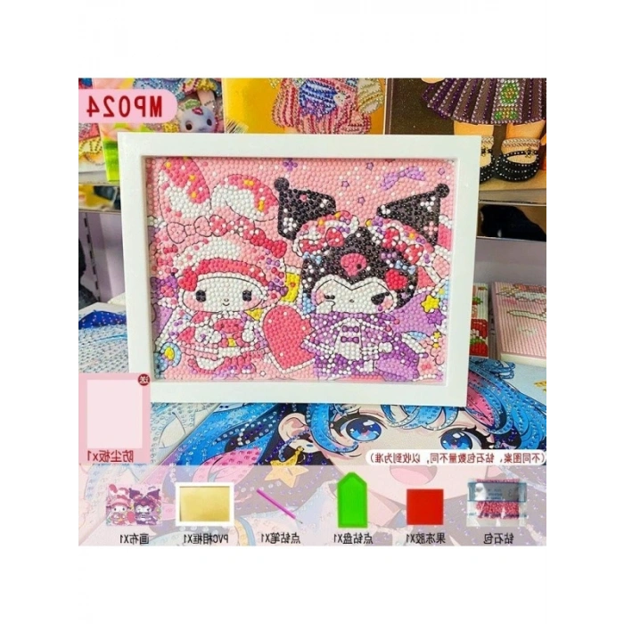 Elmas Boyama Mozaik Fotoğraf Çerçevesi - 17.98 cm