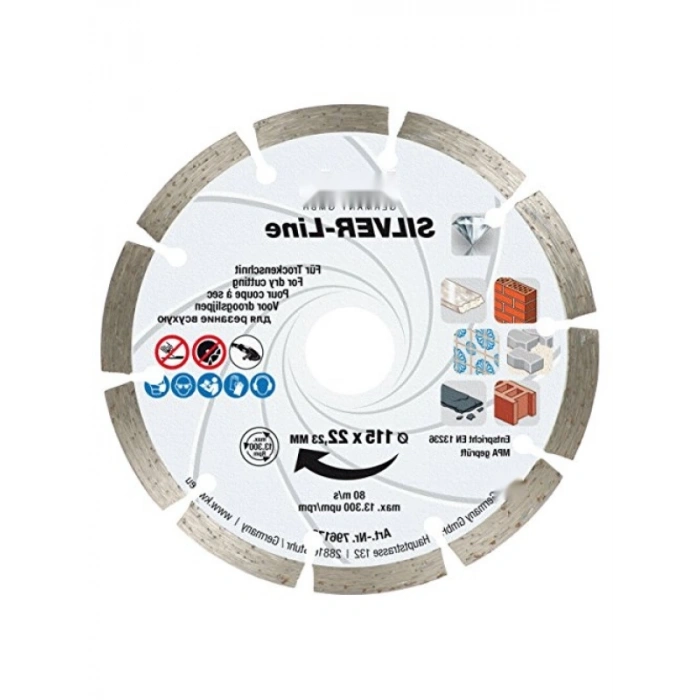 Elmas Kesici Disk 115 mm - Yüksek Performanslı