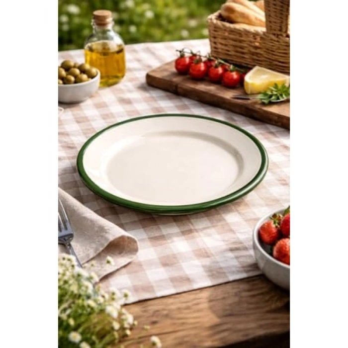 Emaye Servis Tabağı Seti, 25 cm, 4lü