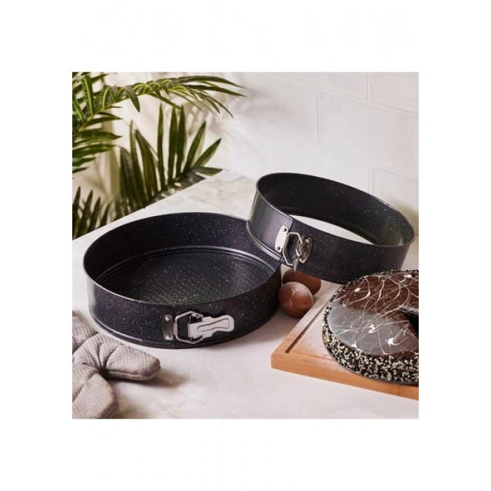 Emsan Circle 2li Kelepçeli Kek Kalıbı Seti 24-28 cm