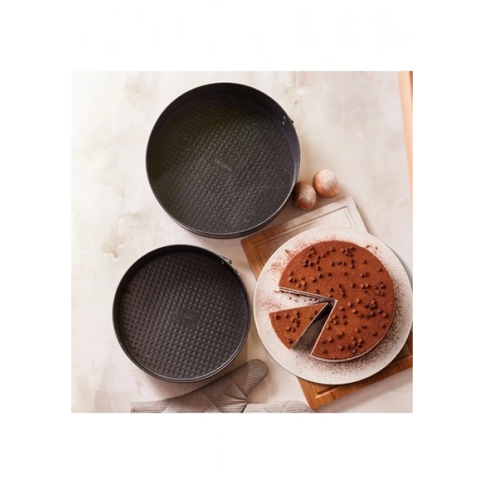 Emsan Circle 2li Kelepçeli Kek Kalıbı Seti 24-28 cm