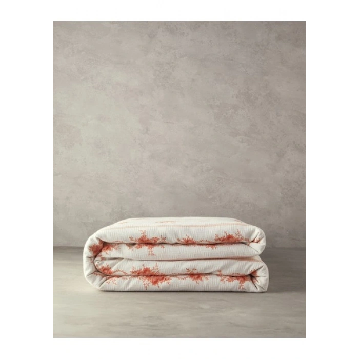 English Home Flower Line Çift Kişilik Pike Turuncu