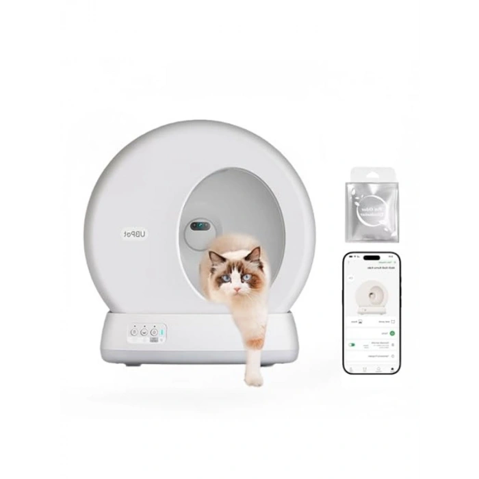 Entegre HD Kamera ile Akıllı Kedi Tuvaleti, Otomatik Temizleme