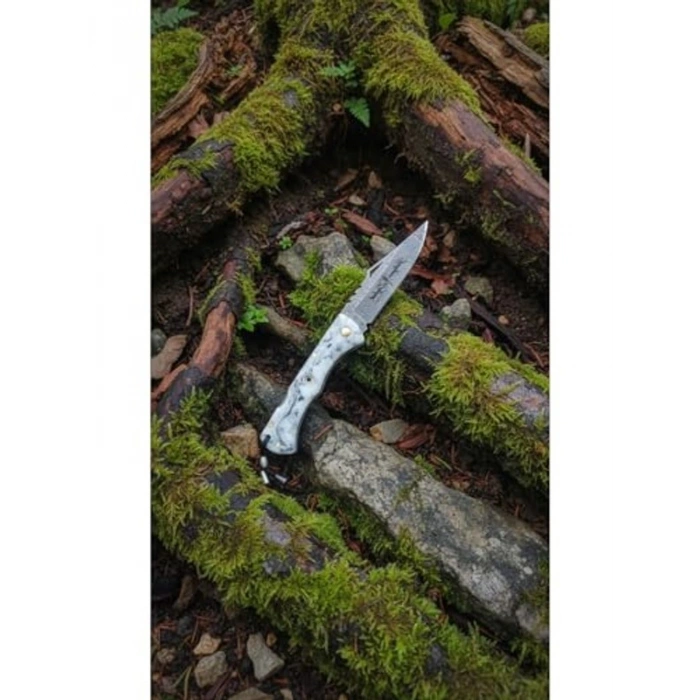 Epoksi Saplı Cep ve Kamp Çakısı, 20 cm Uzunluk ve 9 cm Namlu ile