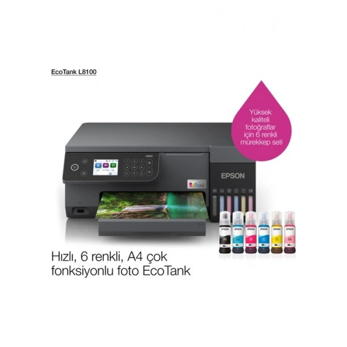 Epson Ecotank L8100 A4 Çok Fonksiyonlu Yazıcı