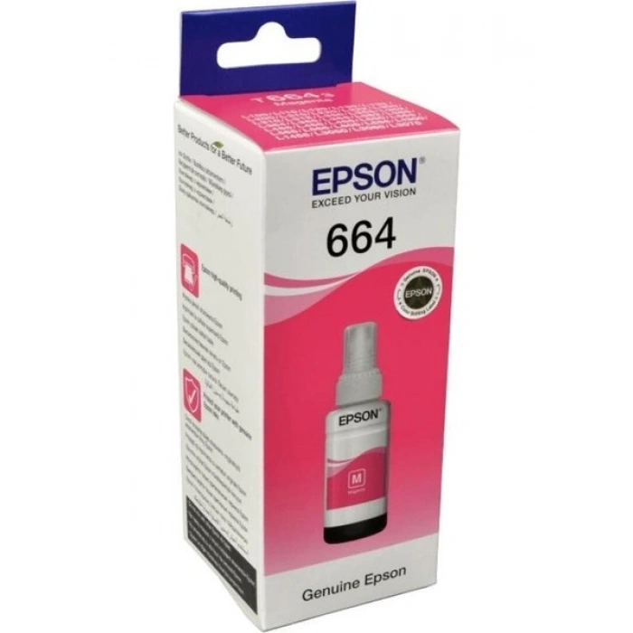 Epson T6643 L100/L200 70ml Kırmızı Mürekkep