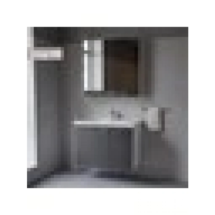 Era Çizgi 80 cm Antrasit Banyo Dolabı