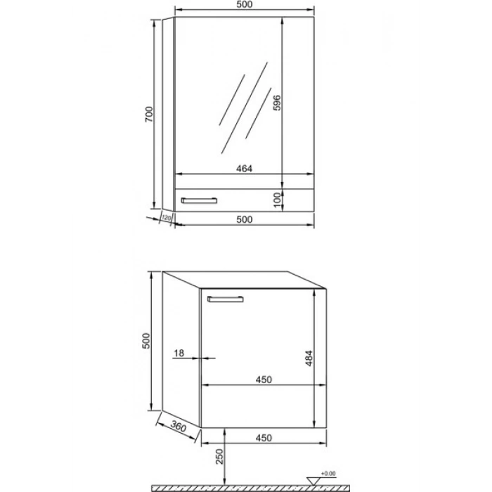 Era Wons Çizgi 50 cm Beyaz Mdf Banyo Dolabı Takımı