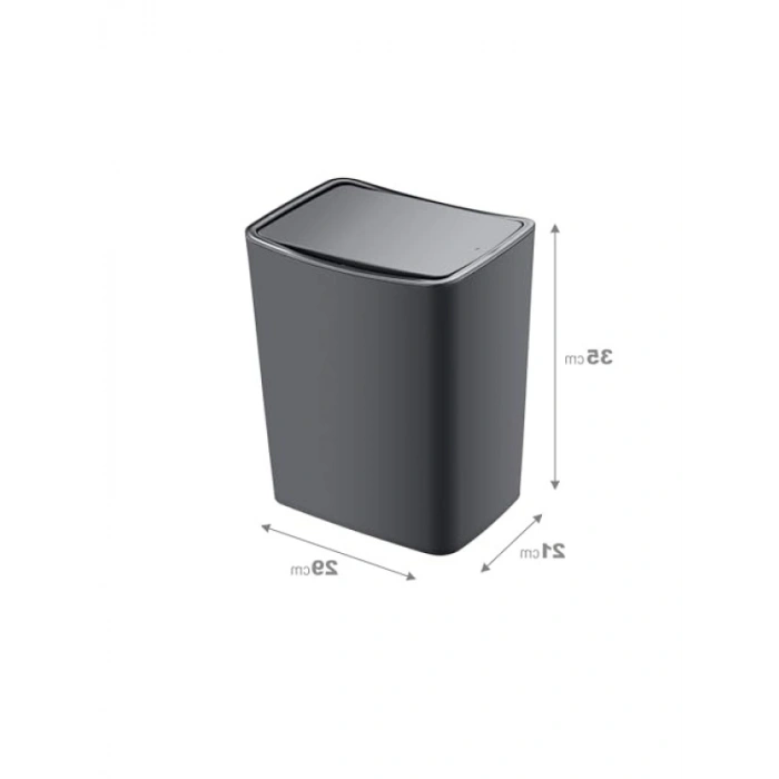 Ergonomik 20 LT Kapasiteli Çöp Kovası - Antrasit