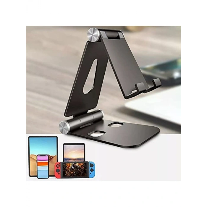 Ergonomik Ayarlanabilir Katlanabilir Telefon Tutucu, Kaymaz Taban