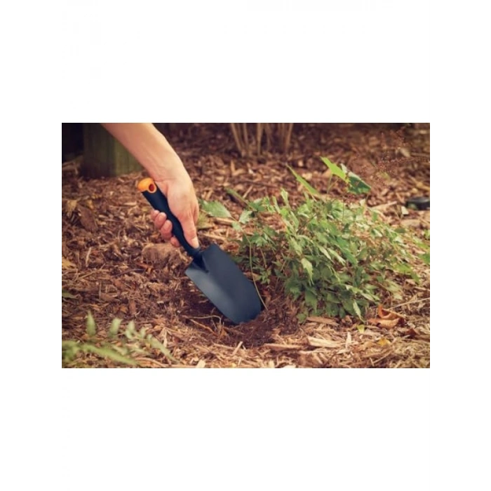 Ergonomik Bahçe Saksısı - 30 cm, Turuncu/Siyah