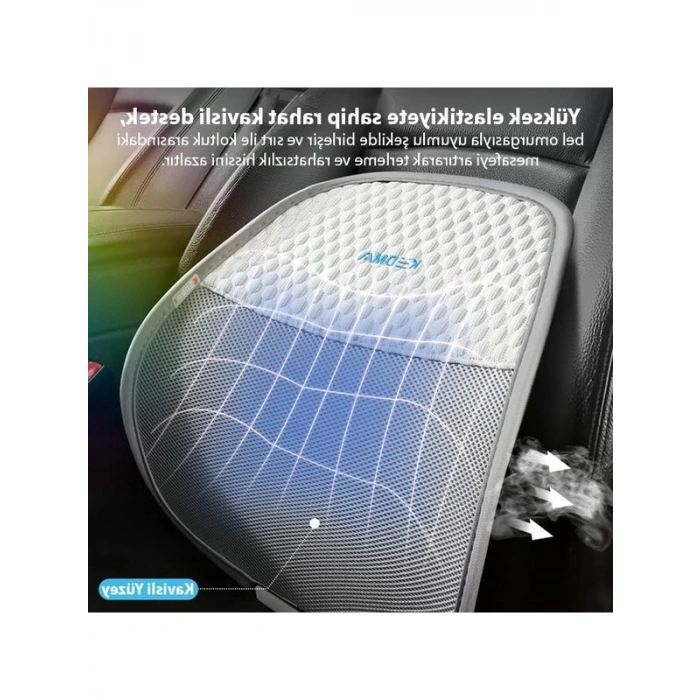 Ergonomik Bel Destek Mindere, Siyah Renkli