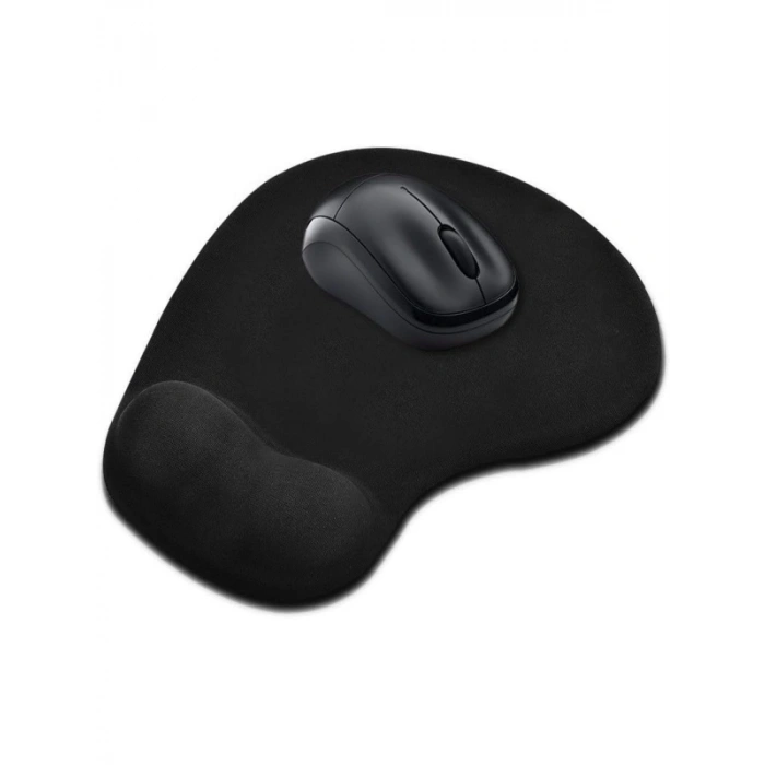 Ergonomik Bilek Destekli Mouse Pad, Siyah