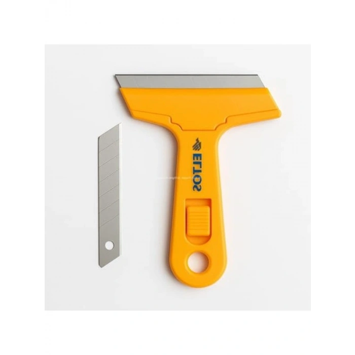 Ergonomik Cam Kazıma Bıçağı, 100 mm Bıçaklı Profesyonel