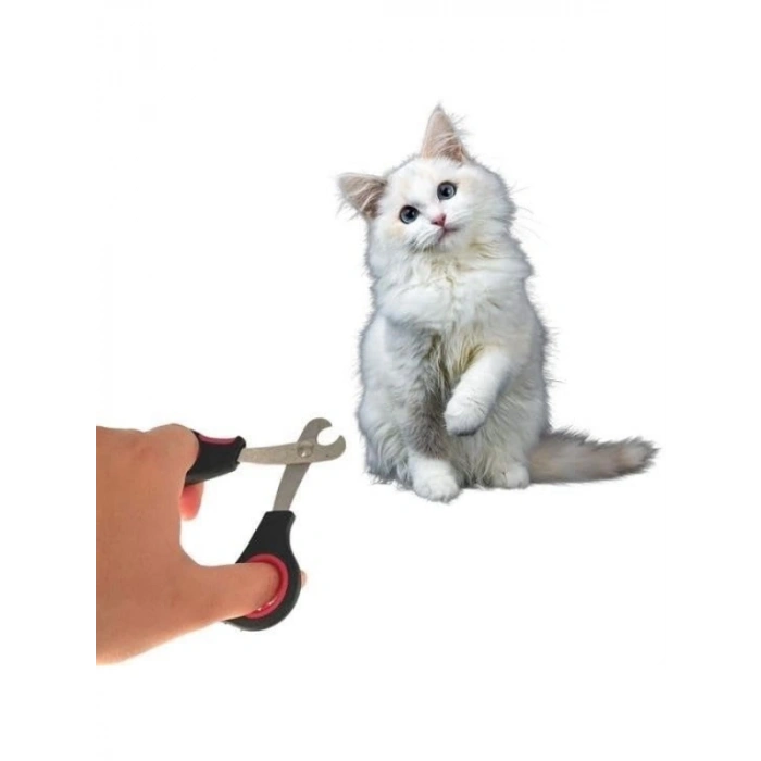 Ergonomik Çelik Uçlu Evcil Hayvan Tırnak Makası, Kaymaz Tasarım